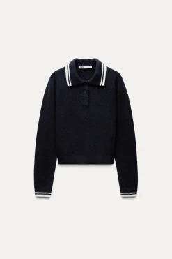 Best JERSEY POLO PUNTO Mujer Cárdigan / Jerséis|Punto