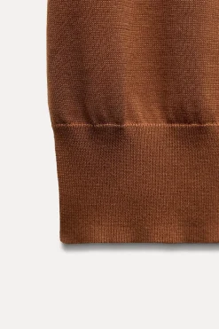 Outlet JERSEY POLO PUNTO LISO Mujer Cárdigan / Jerséis|Punto