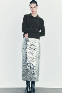 Outlet JERSEY POLO PUNTO LISO Mujer Cárdigan / Jerséis|Punto