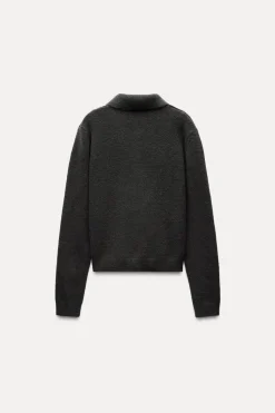 Outlet JERSEY POLO PUNTO LISO Mujer Cárdigan / Jerséis|Punto