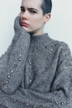 Discount JERSEY PUNTO ABALORIOS JOYA Mujer Cárdigan / Jerséis|Punto