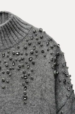 Discount JERSEY PUNTO ABALORIOS JOYA Mujer Cárdigan / Jerséis|Punto