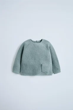 Niños ZARA 0 - 6 Meses·Punto|0 - 6 Meses·Básicos<JERSEY PUNTO BOLSILLO