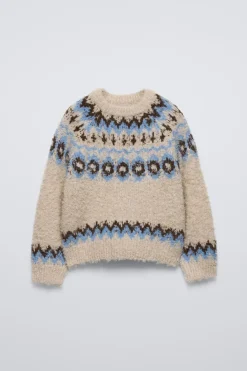 Niños ZARA 6 - 14 Años·Punto<JERSEY PUNTO BOUCLÉ JAQUARD