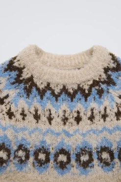 Niños ZARA 6 - 14 Años·Punto<JERSEY PUNTO BOUCLÉ JAQUARD