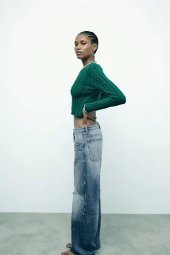 Sale JERSEY PUNTO CABLES Mujer Cárdigan / Jerséis|Punto