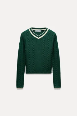 Sale JERSEY PUNTO CABLES Mujer Cárdigan / Jerséis|Punto