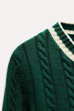 Sale JERSEY PUNTO CABLES Mujer Cárdigan / Jerséis|Punto