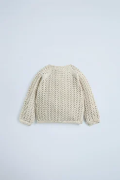 Niños ZARA 0 - 6 Meses·Punto<JERSEY PUNTO CALADO BOTONES