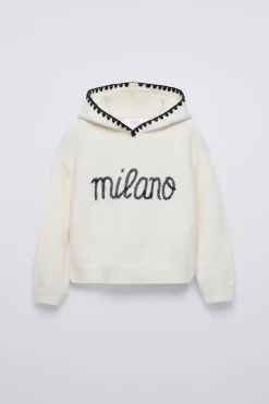 Niños ZARA 6 - 14 Años·Punto<JERSEY PUNTO CAPUCHA