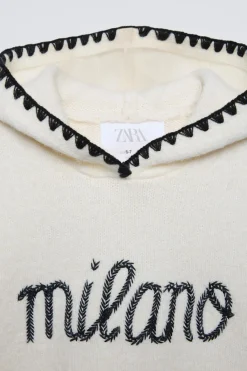 Niños ZARA 6 - 14 Años·Punto<JERSEY PUNTO CAPUCHA