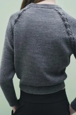 Discount JERSEY PUNTO CINTAS HOMBROS Mujer Cárdigan / Jerséis|Punto