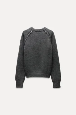 Discount JERSEY PUNTO CINTAS HOMBROS Mujer Cárdigan / Jerséis|Punto