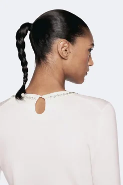 Online JERSEY PUNTO CUELLO JOYAS Mujer Cárdigan / Jerséis|Punto