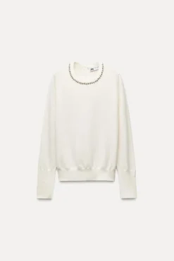 Online JERSEY PUNTO CUELLO JOYAS Mujer Cárdigan / Jerséis|Punto