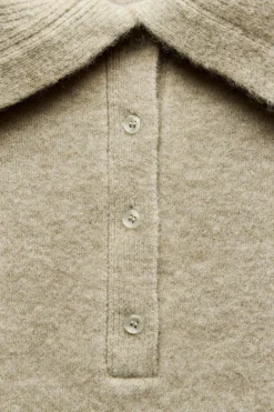 Best JERSEY PUNTO CUELLO POLO Mujer Cárdigan / Jerséis|Punto