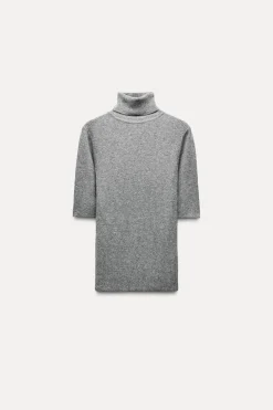 Sale JERSEY PUNTO CUELLO SUBIDO Mujer Cárdigan / Jerséis|Punto