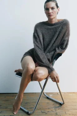 Hot JERSEY PUNTO EFECTO PELO Mujer Cárdigan / Jerséis|Punto