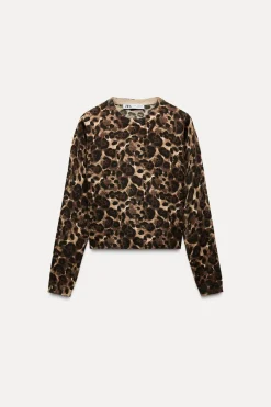 Discount JERSEY PUNTO ESTAMPADO ANIMAL Mujer Cárdigan / Jerséis|Punto