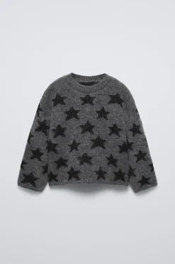 Niños ZARA 1½ - 6 Años·Punto<JERSEY PUNTO ESTRELLAS BRILLO