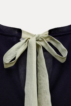 Discount JERSEY PUNTO FINO LAZO CONTRASTE Mujer Cárdigan / Jerséis|Punto