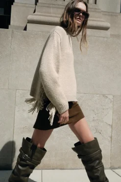 Best JERSEY PUNTO FLECOS Mujer Cárdigan / Jerséis|Punto