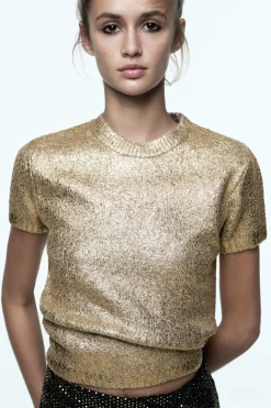 Clearance JERSEY PUNTO FOIL Mujer Cárdigan / Jerséis|Punto