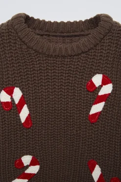 Niños ZARA 1½ - 6 Años·Punto|1½ - 6 Años·Punto<JERSEY PUNTO GRUESO BORDADOS CROCHET