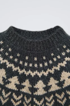 Niños ZARA 6 - 18 Meses·Conjuntos|6 - 18 Meses·Punto<JERSEY PUNTO JACQUARD