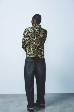 Sale JERSEY PUNTO JACQUARD ANIMAL Mujer Cárdigan / Jerséis|Punto