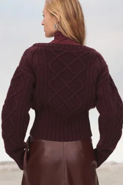 Sale JERSEY PUNTO LANA 100% LIMITED EDITION Mujer Cárdigan / Jerséis|Punto