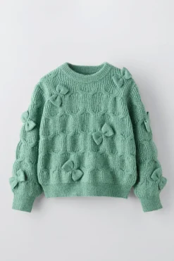 Niños ZARA 6 - 14 Años·Punto<JERSEY PUNTO LAZOS