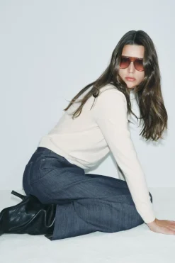 Fashion JERSEY PUNTO LISO 100% CASHMERE Mujer Cárdigan / Jerséis|Punto