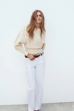 New JERSEY PUNTO LISO BAJO AJUSTADO Mujer Cárdigan / Jerséis|Punto