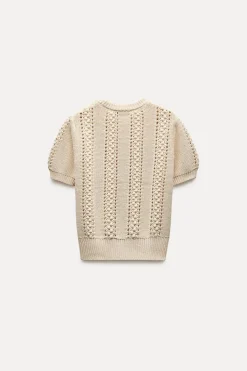 Clearance JERSEY PUNTO MANGA CORTA Mujer Cárdigan / Jerséis|Punto