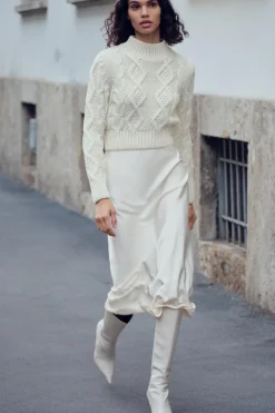 Best JERSEY PUNTO OCHOS ESPALDA ABIERTA Mujer Cárdigan / Jerséis|Punto