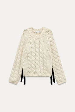 Discount JERSEY PUNTO OCHOS TIRAS LATERALES Mujer Cárdigan / Jerséis|Punto