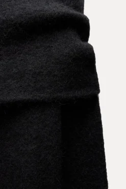 New JERSEY PUNTO OFF SHOULDER CON ALPACA Mujer Cárdigan / Jerséis|Punto