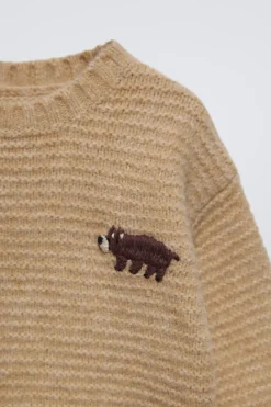 Niños ZARA 6 - 18 Meses·Punto<JERSEY PUNTO OSO