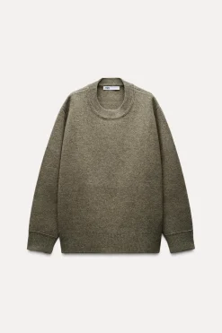 New JERSEY PUNTO OVERSIZE CON LANA Mujer Cárdigan / Jerséis|Punto