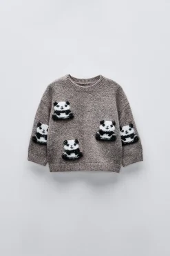 Niños ZARA 6 - 18 Meses·Conjuntos|6 - 18 Meses·Punto<JERSEY PUNTO PANDAS