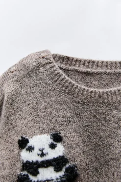 Niños ZARA 6 - 18 Meses·Conjuntos|6 - 18 Meses·Punto<JERSEY PUNTO PANDAS