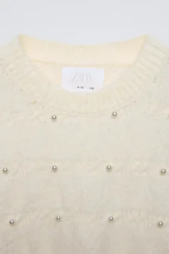 Niños ZARA 6 - 14 Años·Punto<JERSEY PUNTO PERLAS