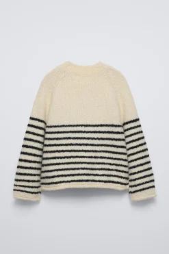 Niños ZARA 6 - 14 Años·Punto<JERSEY PUNTO RAYAS BORDADO