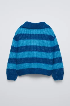 Niños ZARA 6 - 14 Años·Punto<JERSEY PUNTO RAYAS CREMALLERA