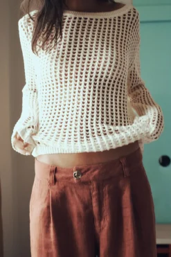 Sale JERSEY PUNTO RED Mujer Cárdigan / Jerséis|Punto