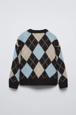 Niños ZARA 6 - 14 Años·Punto<JERSEY PUNTO ROMBOS