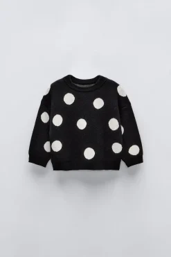 Niños ZARA 6 - 18 Meses·Conjuntos|6 - 18 Meses·Punto<JERSEY PUNTO TOPOS