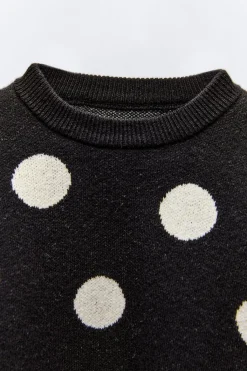 Niños ZARA 6 - 18 Meses·Conjuntos|6 - 18 Meses·Punto<JERSEY PUNTO TOPOS