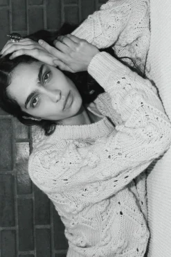 Hot JERSEY PUNTO TRENZADO POMPONES Mujer Cárdigan / Jerséis|Punto